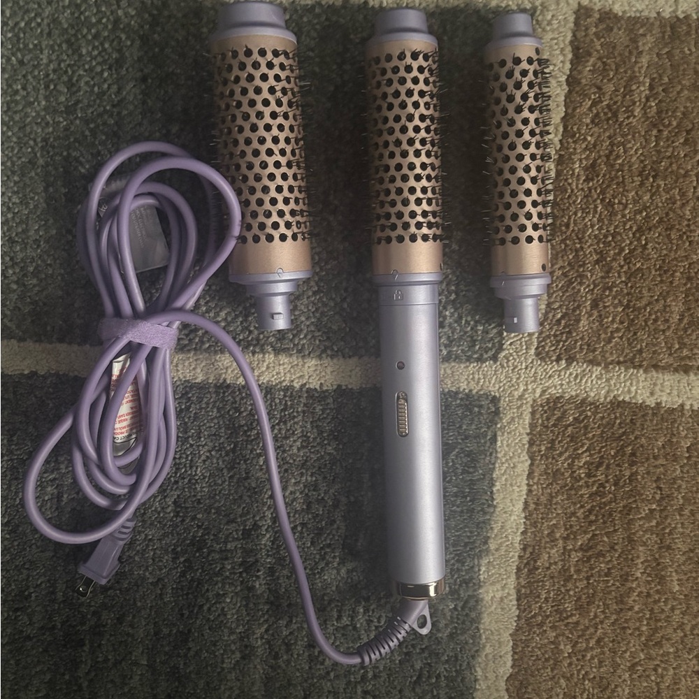Monet Lavender and Gold Interchangeable Hot Air Round Brush Set